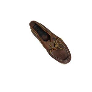 Timberland Boat Shoes Brown Leather Men's Size 8 Slip On